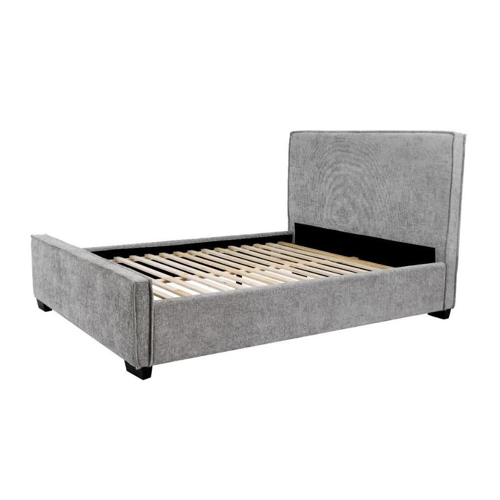 SPERLING FABRIC KING BED IN GREY - MyChocolateWood