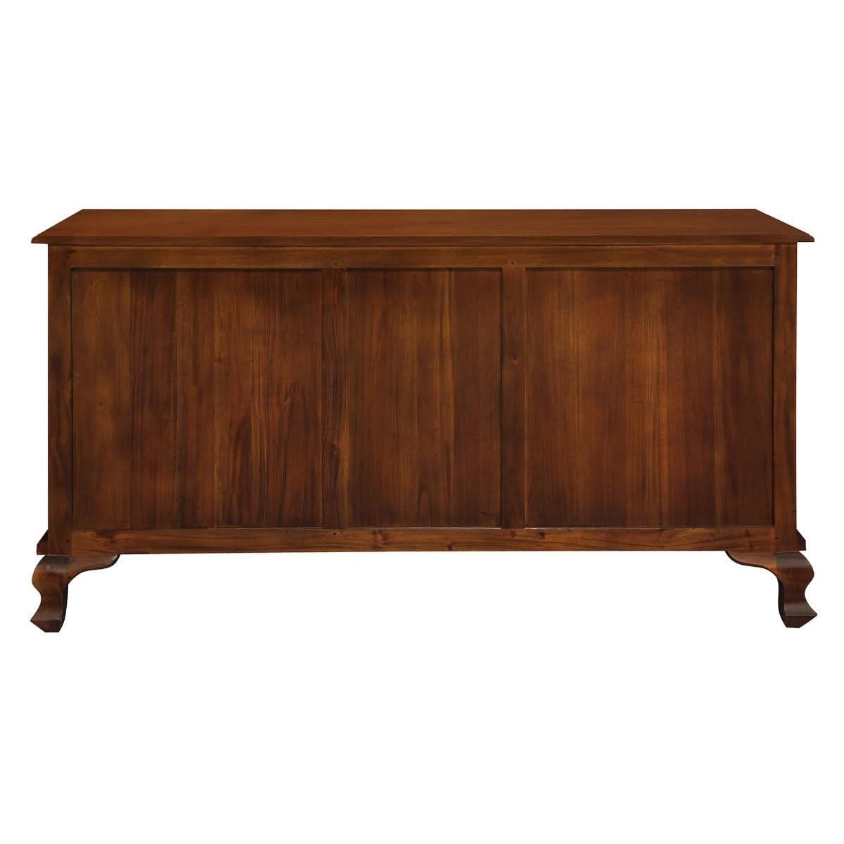 STEWART QUEEN ANN STYLE SOLID MAHOGANY BUFFET/SIDEBOARD 2 DOORS 2 DRAWERS 160CM - MyChocolateWood