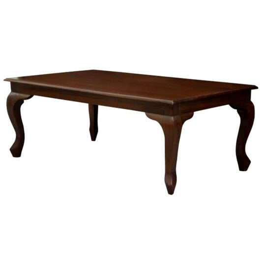 STEWART QUEEN ANN STYLE SOLID MAHOGANY COFFEE TABLE IN MAHOGANY COLOUR 120CM - MyChocolateWood