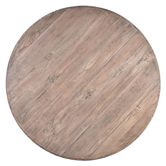 SULLIVAN RECLAIMED ELM ROUND DINING TABLE 180CM - MyChocolateWood