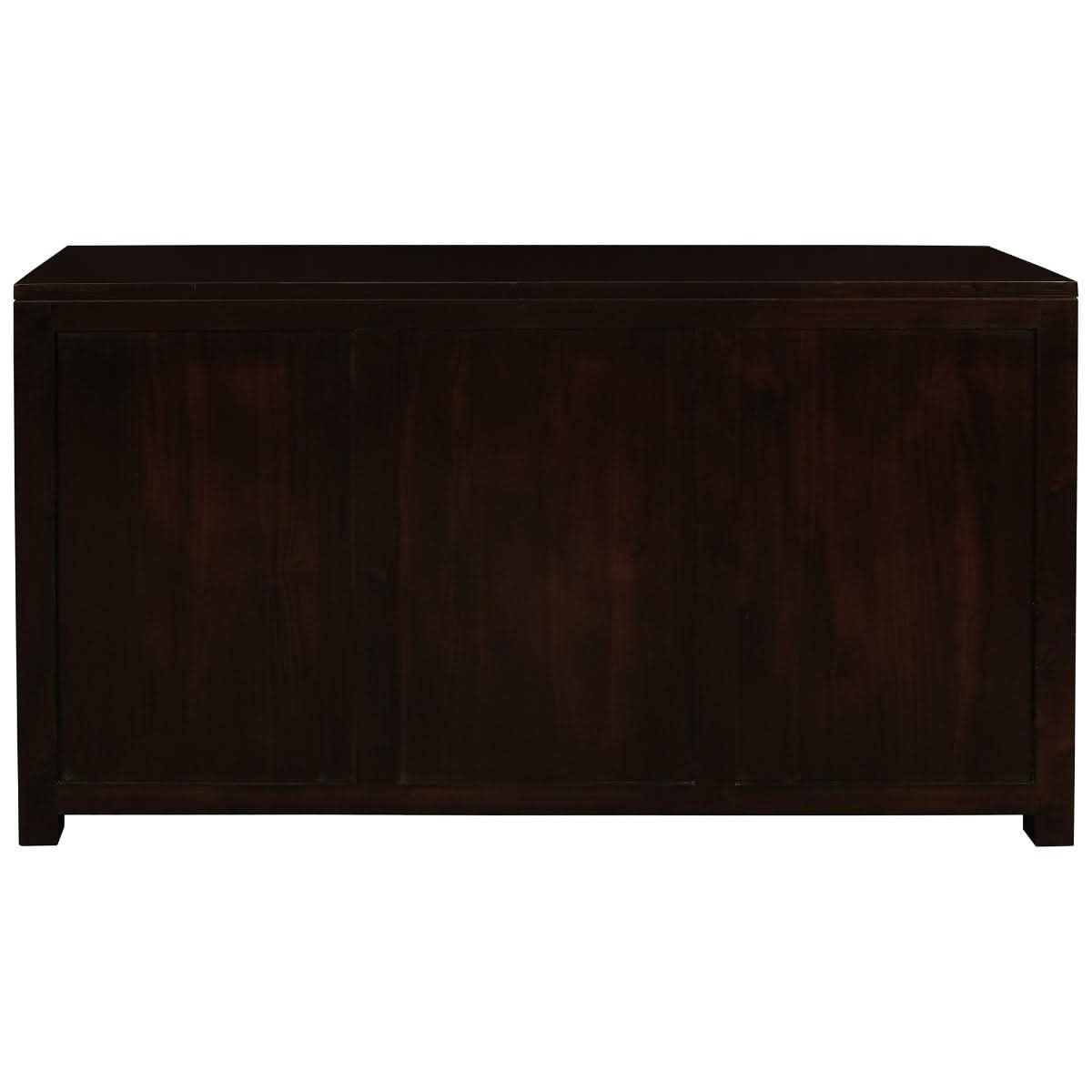 TANAKA SOLID MAHOGANY BUFFET SIDEBOARD 3 DOORS & 3 DRAWERS IN CHOCOLATE FINISH - MyChocolateWood
