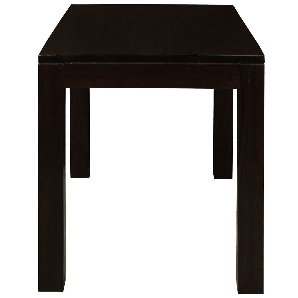 TANAKA SOLID MAHOGANY DINING TABLE 120CM IN CHOCOLATE - MyChocolateWood