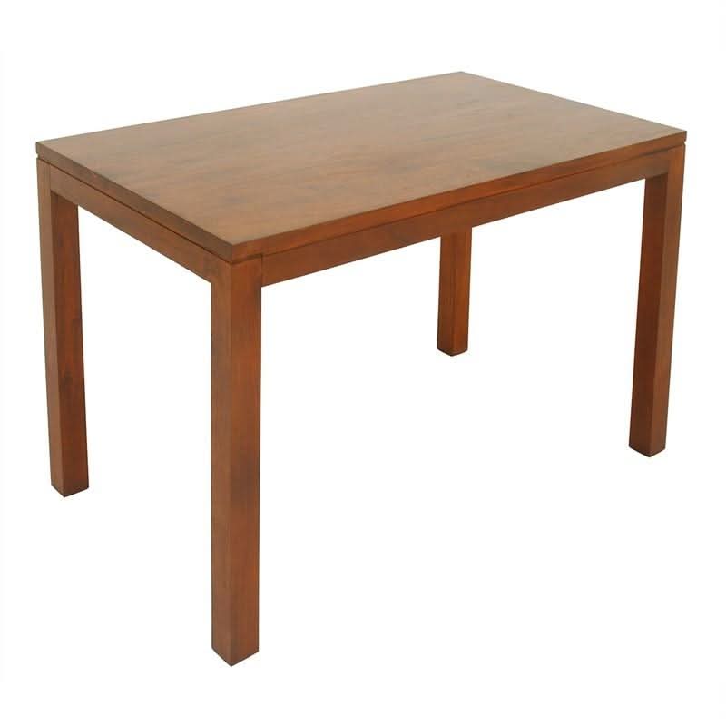TANAKA SOLID MAHOGANY DINING TABLE IN LIGHT PECAN 120CM - MyChocolateWood