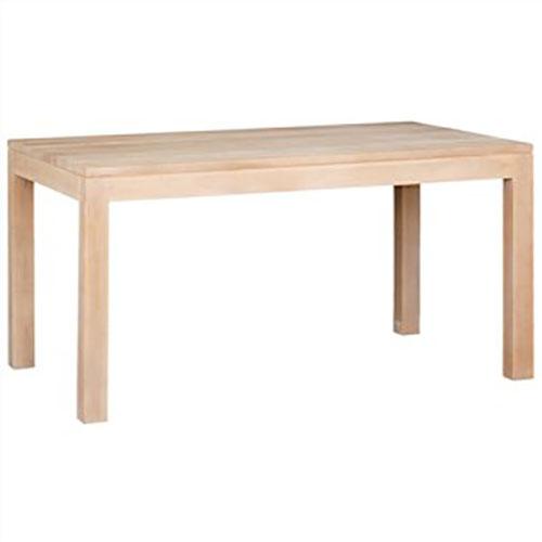 TANAKA SOLID MAHOGANY DINING TABLE IN WHITE WASH FINISH 180CM - MyChocolateWood