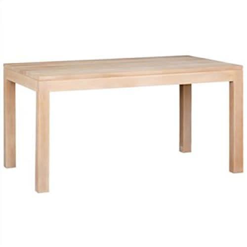 TANAKA SOLID MAHOGANY DINING TABLE IN WHITE WASH FINISH 180CM - MyChocolateWood