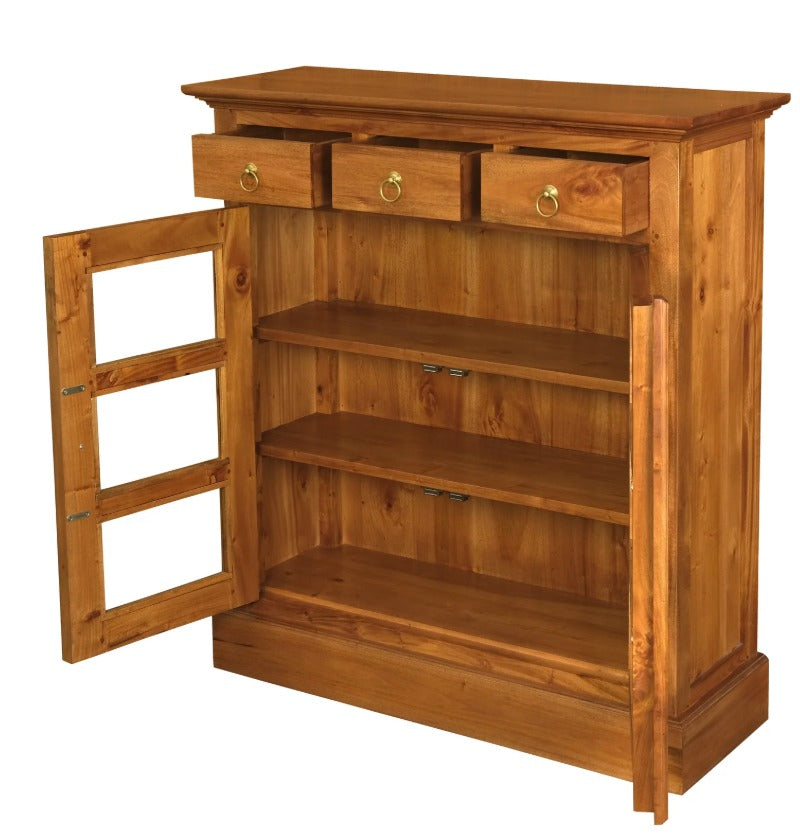 TASMANIA SOLID MAHOGANY BUFFET 2 DOORS & 3 DRAWERS IN LIGHT PECAN