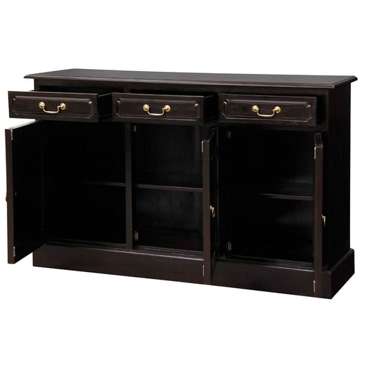 TASMANIA SOLID MAHOGANY BUFFET/SIDEBOARD 3 DOORS & 3 DRAWERS IN CHOCOLATE - MyChocolateWood