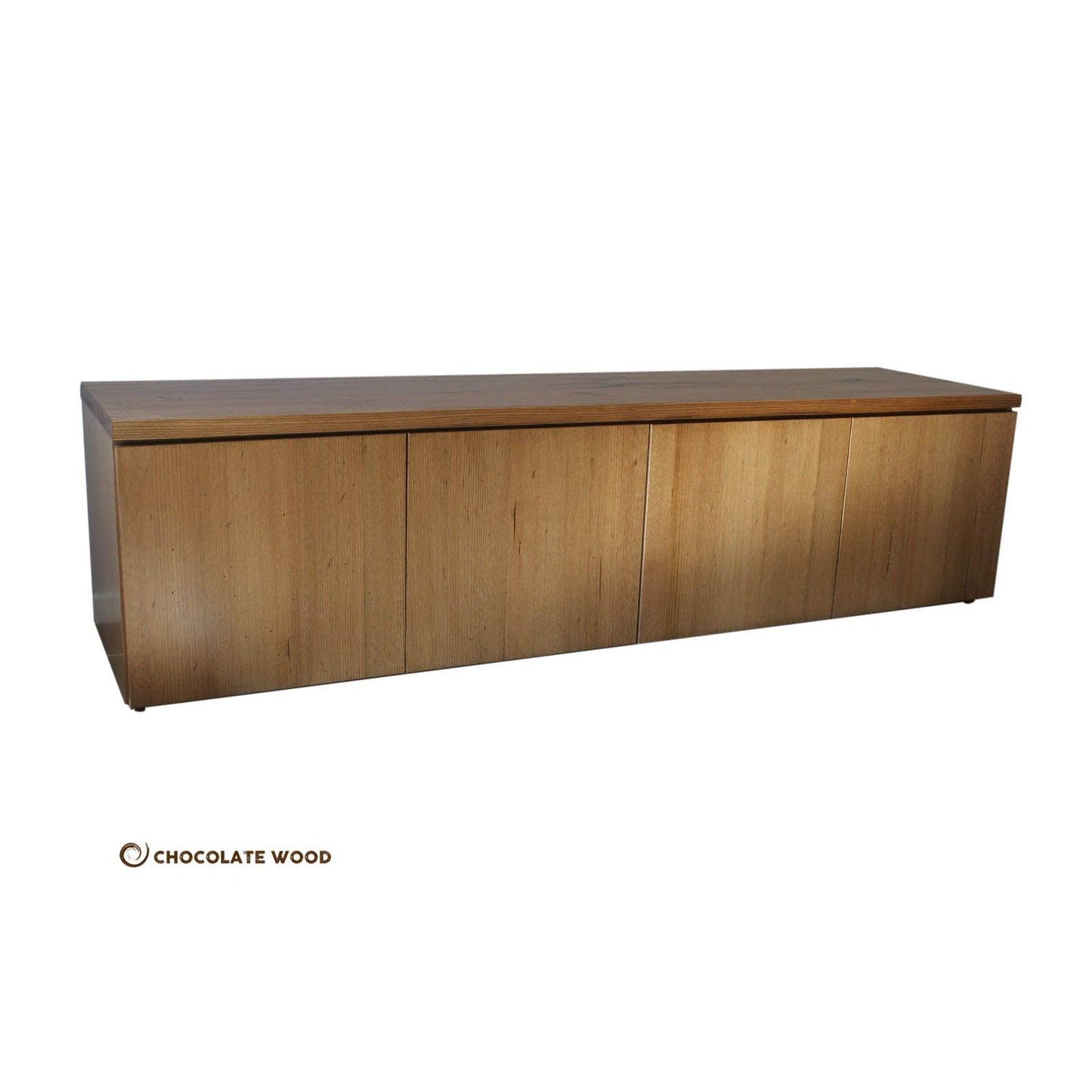 TESSA AUSTRALIAN CUSTOM MADE 4 DOOR LOWLINE/TV ENTERTAINMENT TV UNIT IN TASSIE OAK - MyChocolateWood