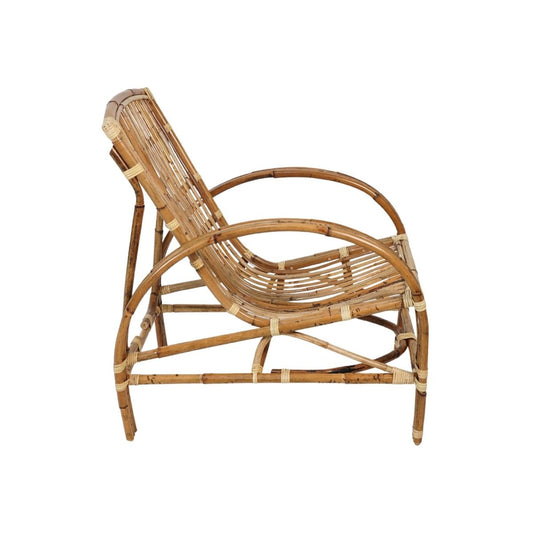 TOMO NATURAL RATTAN VERANDAH CHAIR LOUNGE CHAIR ACCENT CHAIR/ ARMCHAIR /EASY CHAIR