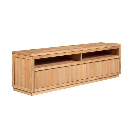 VALANCE TASSIE OAK 3 DRAWERS TV UNIT IN NATURAL - MyChocolateWood