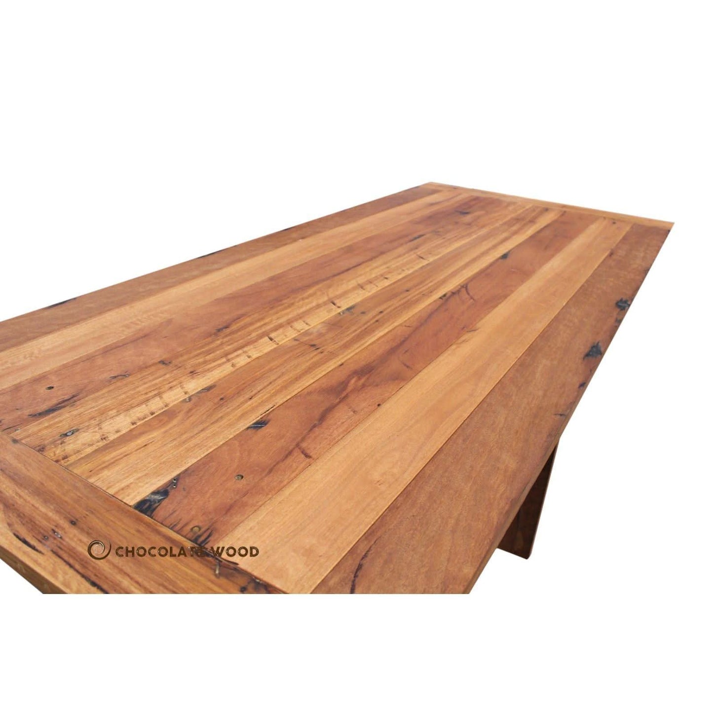 VAUCLUSE AUSTRALIAN CUSTOM-MADE 8-SEATER DINING TABLE IN RECYCLED HARDWOOD - MyChocolateWood