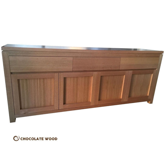 VERMONT 4 DOOR/3 DRAWER BUFFET / SIDEBOARD - TASSIE OAK HARDWOOD TIMBER - LOCALLY MADE TO ORDER - MyChocolateWood