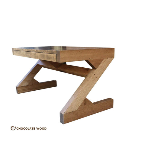 ZETA AUSTRALIAN CUSTOM MADE RECYCLED TASSIE OAK DESK - MyChocolateWood