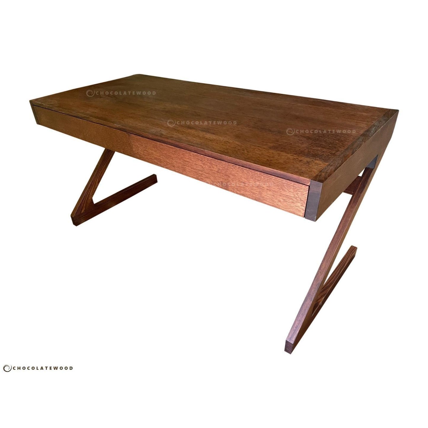 ZETA AUSTRALIAN CUSTOM MADE TASSIE OAK DESK DARK HONEY FINISH - MyChocolateWood