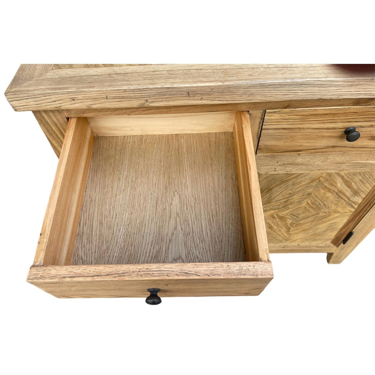 DUTCHY FRENCH PROVINCIAL STYLE BUFFET/SIDEBOARD 2 DOORS & 2 DRAWERS WITH PARQUETRY PATTERN 90 CMS - MyChocolateWood