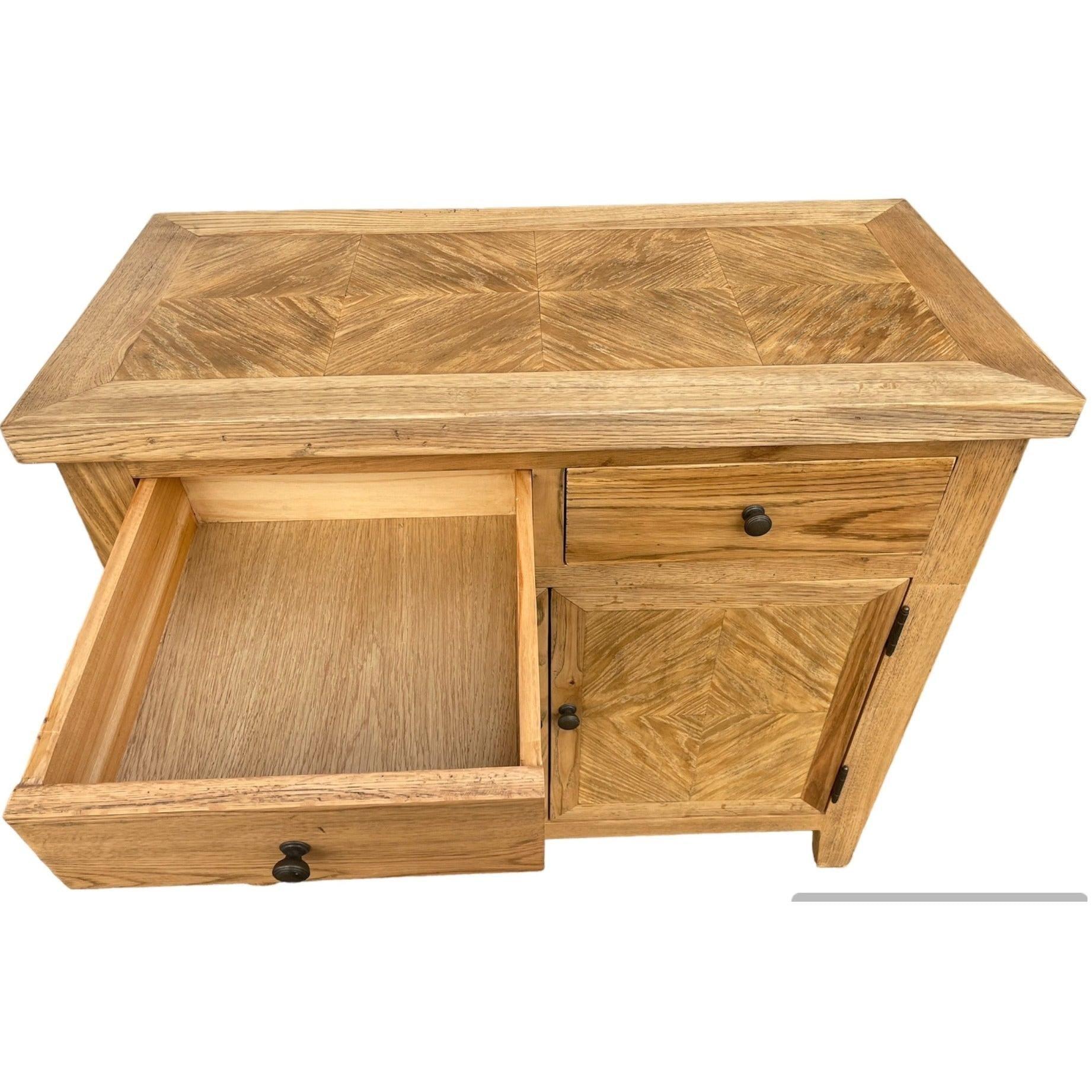 DUTCHY FRENCH PROVINCIAL STYLE BUFFET/SIDEBOARD 2 DOORS & 2 DRAWERS WITH PARQUETRY PATTERN 90 CMS - MyChocolateWood