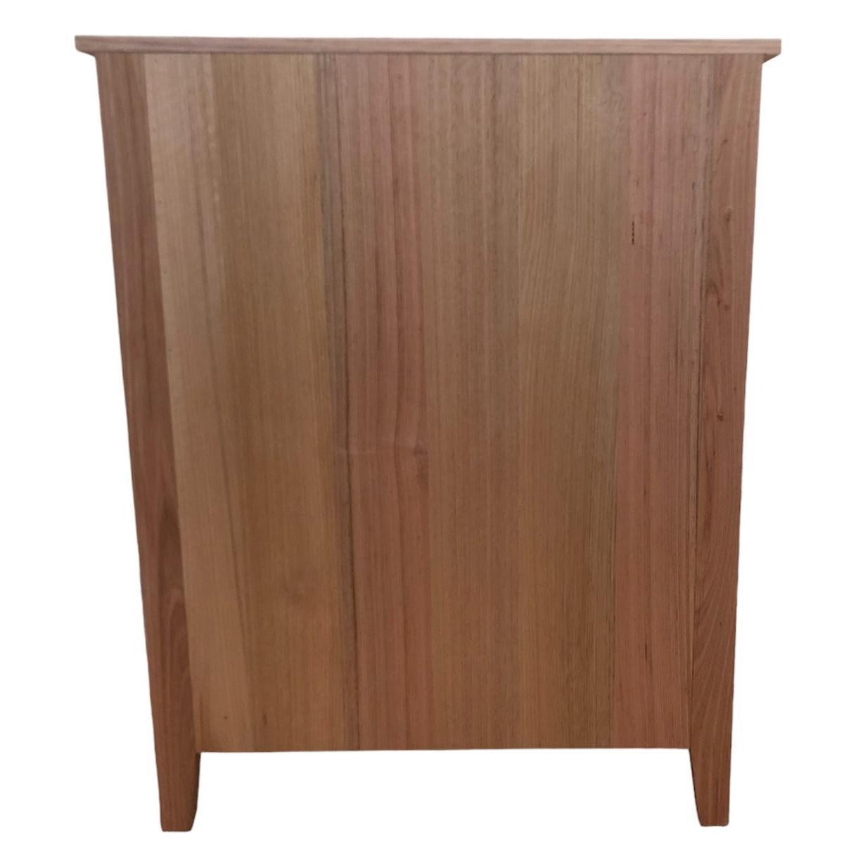 AUSTRALIAN CUSTOM-MADE SOLID MARGIE VICTORIAN ASH 5 DRAWER TALLBOY NONTOXIC - MyChocolateWood