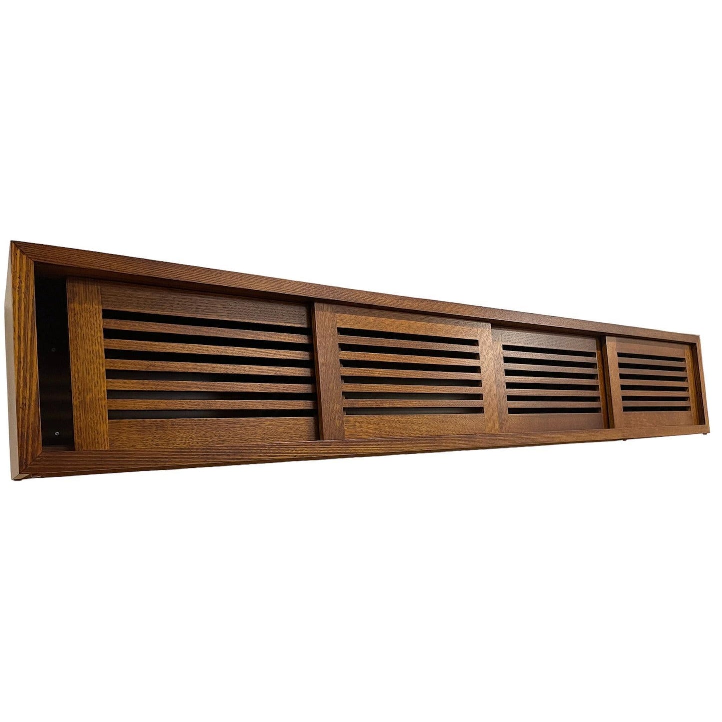 LITANI WALL MOUNTABLE TASSIE OAK SLIDING DOORS LOWLINE TV UNIT - MyChocolateWood
