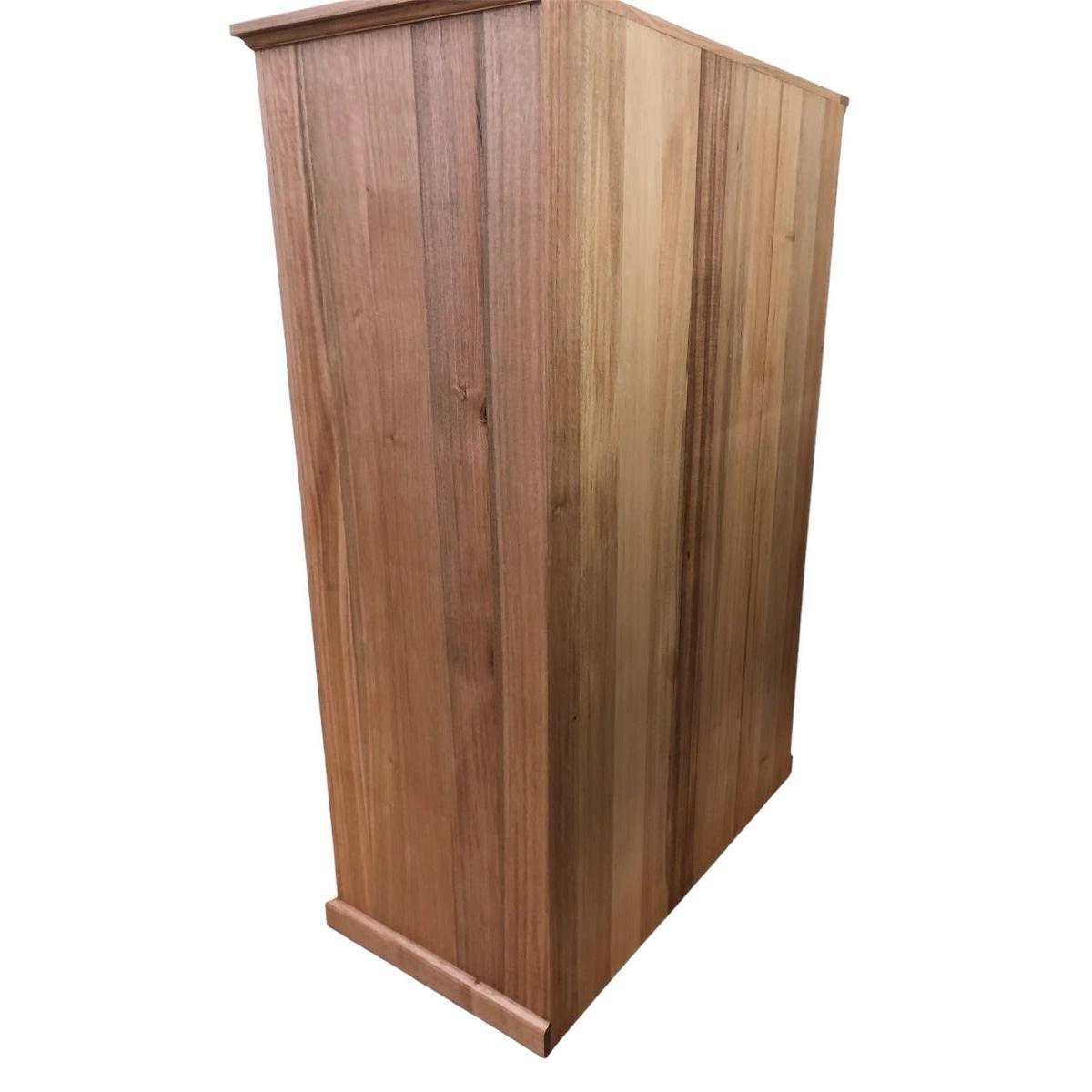 AUSTRALIAN CUSTOM-MADE FELIX SLIDING DOORS WARDROBE HANGING SPACE IN TASSIE OAK - MyChocolateWood