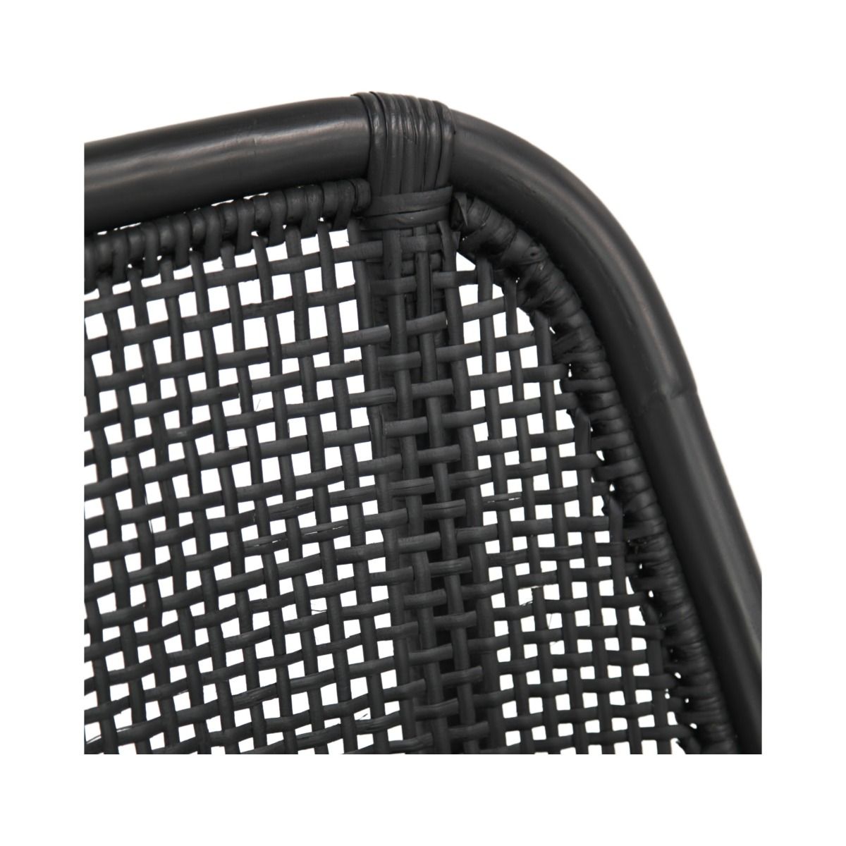 MALIBU HAMPTONS RATTAN DINING CHAIR IN SOLID BLACK - MyChocolateWood