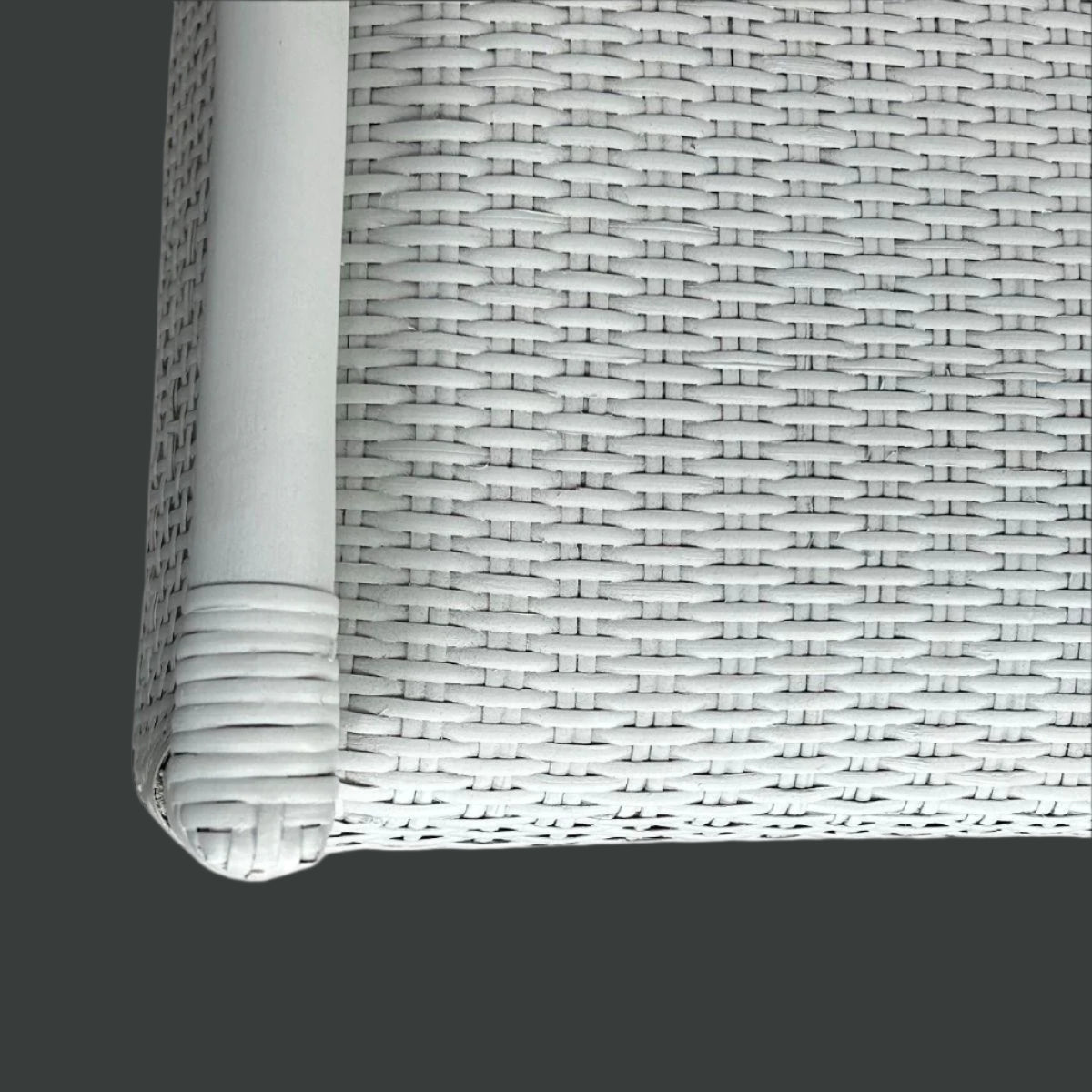 MALIBU HAMPTONS RATTAN DINING CHAIR IN SOLID WHITE - MyChocolateWood