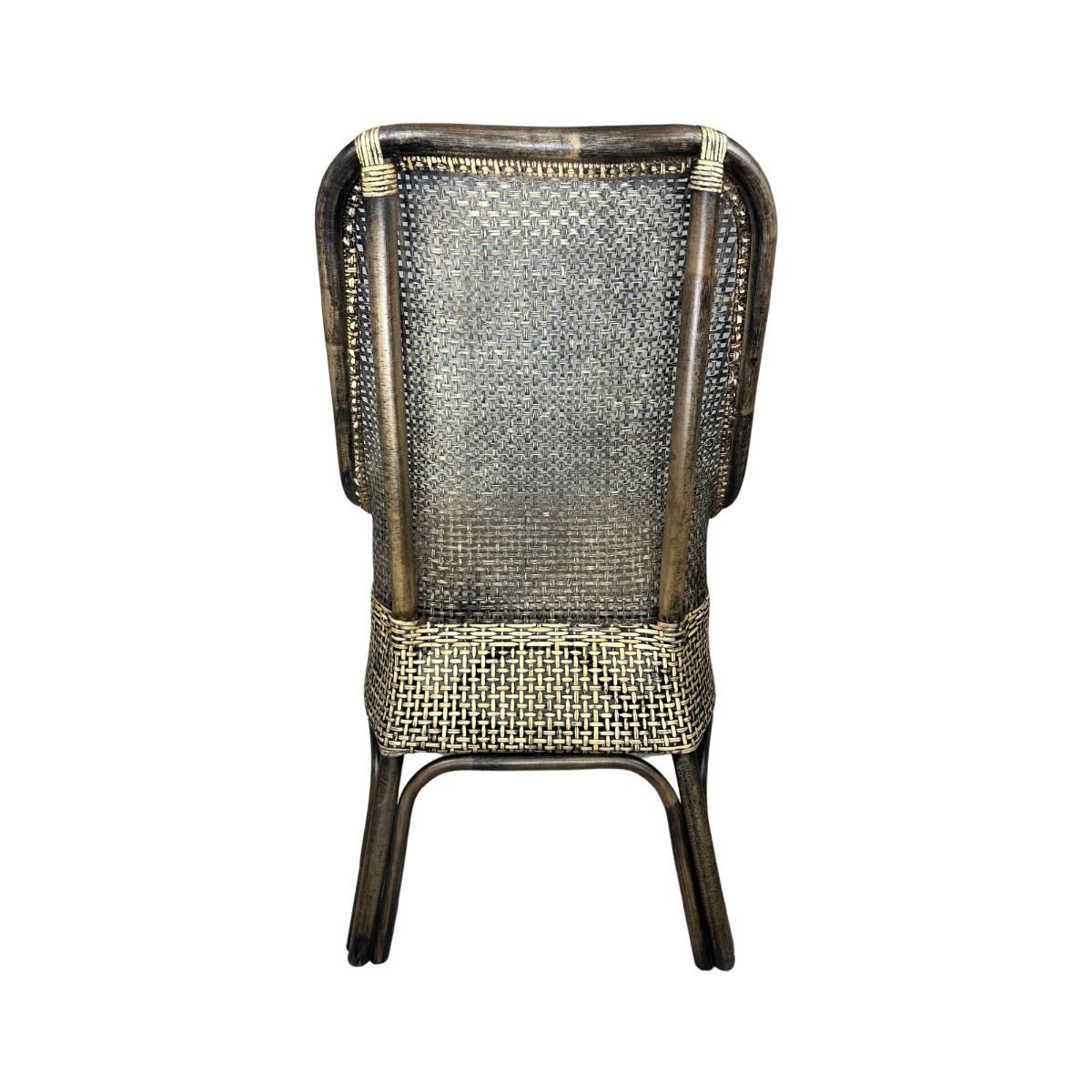 MALIBU HAMPTONS RATTAN DINING CHAIR IN BLACK SHADOW - MyChocolateWood
