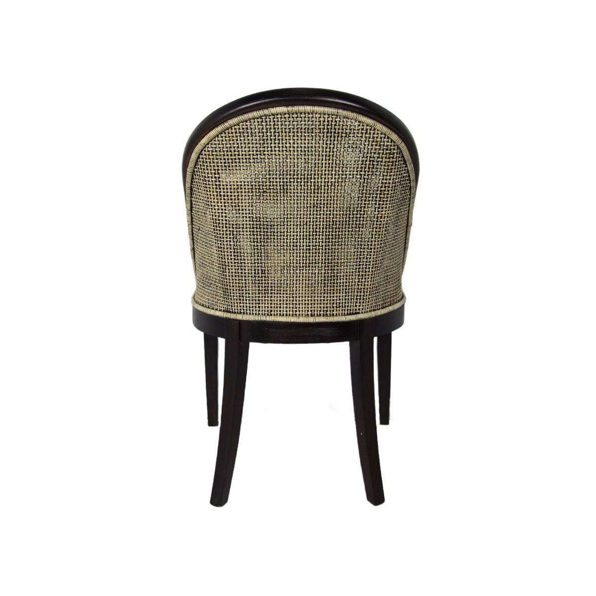 SOUTHAMPTON HAMPTONS RATTAN DINING CHAIR/ LOUNGE CHAIR IN BLACK SHADOW