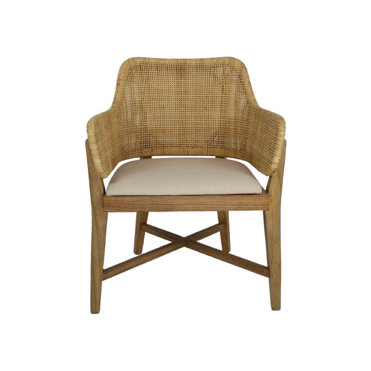 CLERMONTSOLID MINDI WOOD HAMPTONS STYLE DINING CHAIR NATURAL
