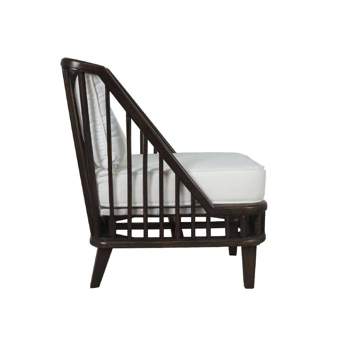 MARLEY MANGO WOOD LOUNGE CHAIR EASY CHAIR IN WALNUT