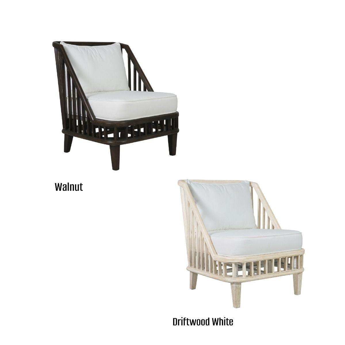 MARLEY MANGO WOOD LOUNGE CHAIR EASY CHAIR IN WHITE DRIFTWOOD