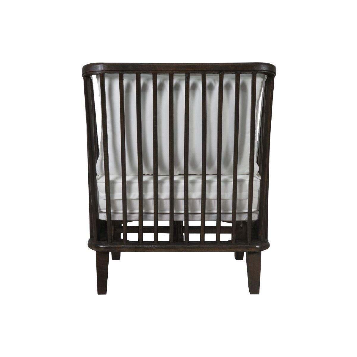 MARLEY MANGO WOOD LOUNGE CHAIR EASY CHAIR IN WALNUT