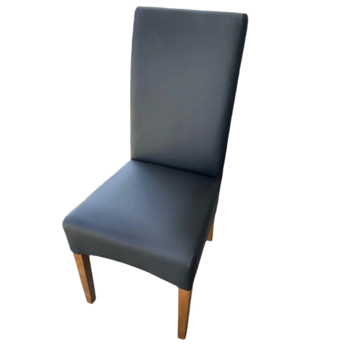 8 x BERTI HIGH QUALITY PU DINING CHAIRS IN MATT BLACK - FLOOR STOCK CLEARANCE - MyChocolateWood