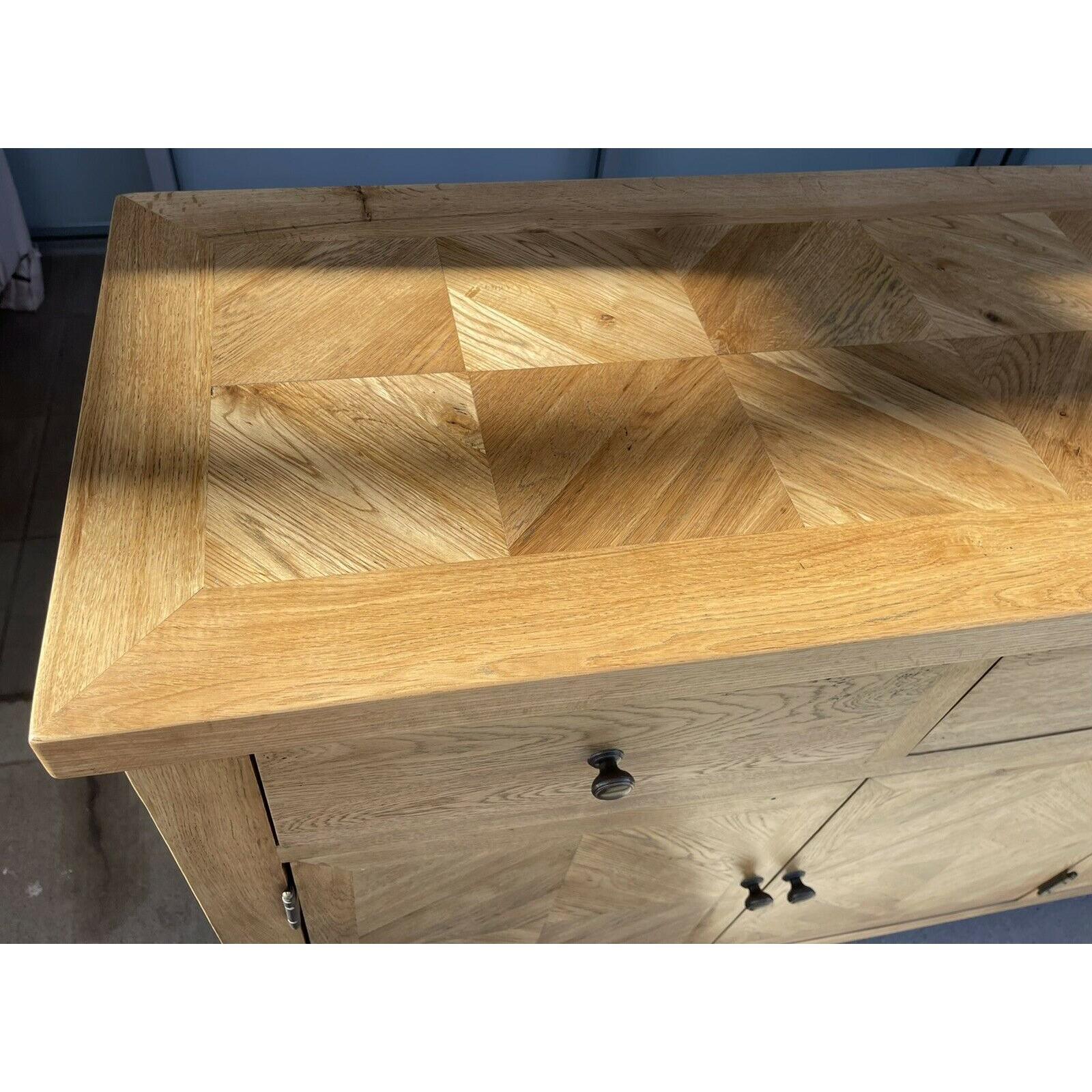 DUTCHY FRENCH PROVINCIAL STYLE BUFFET/SIDEBOARD 3 DOORS & 3 DRAWERS WITH PARQUETRY PATTERN 140 CMS - MyChocolateWood