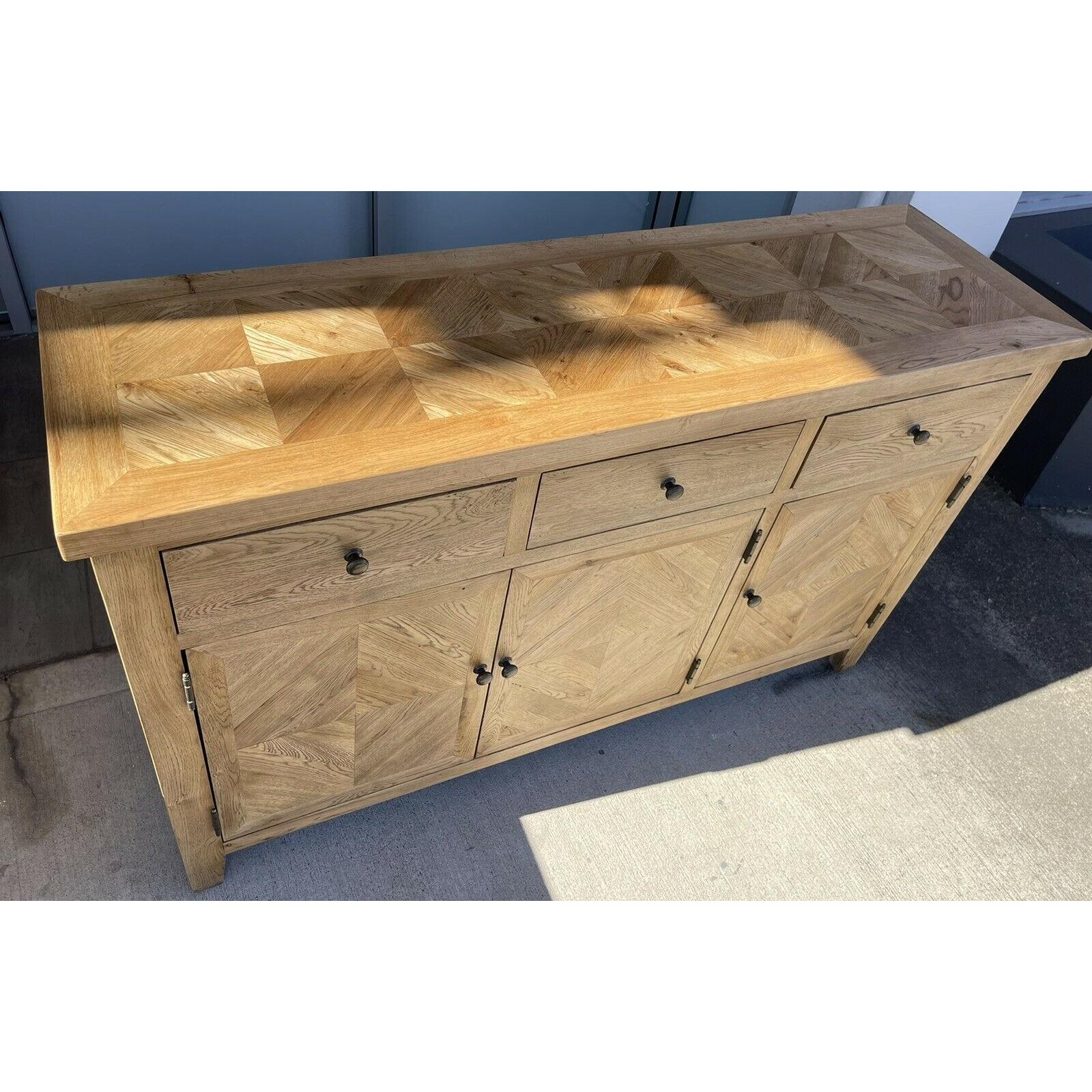 DUTCHY FRENCH PROVINCIAL STYLE BUFFET/SIDEBOARD 3 DOORS & 3 DRAWERS WITH PARQUETRY PATTERN 140 CMS - MyChocolateWood