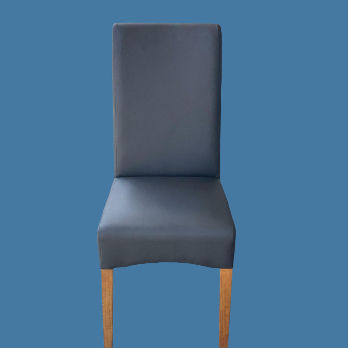 DARI TASSIE OAK SIDE EXTENSION DINING TABLE 150/250CM + 8 BERTI HIGH QUALITY PU/VINYL DINING CHAIR IN MATT BLACK