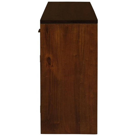 PARIS SOLID MAHOGANY TIMBER BUFFET/WINERACK 1 DOOR 1 DRAWER MAHOGANY 120CM - MyChocolateWood