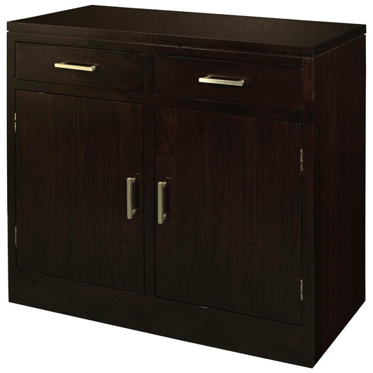 PARIS SOLID MAHOGANY BUFFET/SIDEBOARD 2 DOORS 2 DRAWERS IN CHOCOLATE - MyChocolateWood