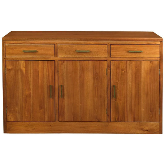PARIS SOLID MAHOGANY 3 DOORS & 3 DRAWERS BUFFET/SIDEBOARD IN LIGHT PECAN - MyChocolateWood