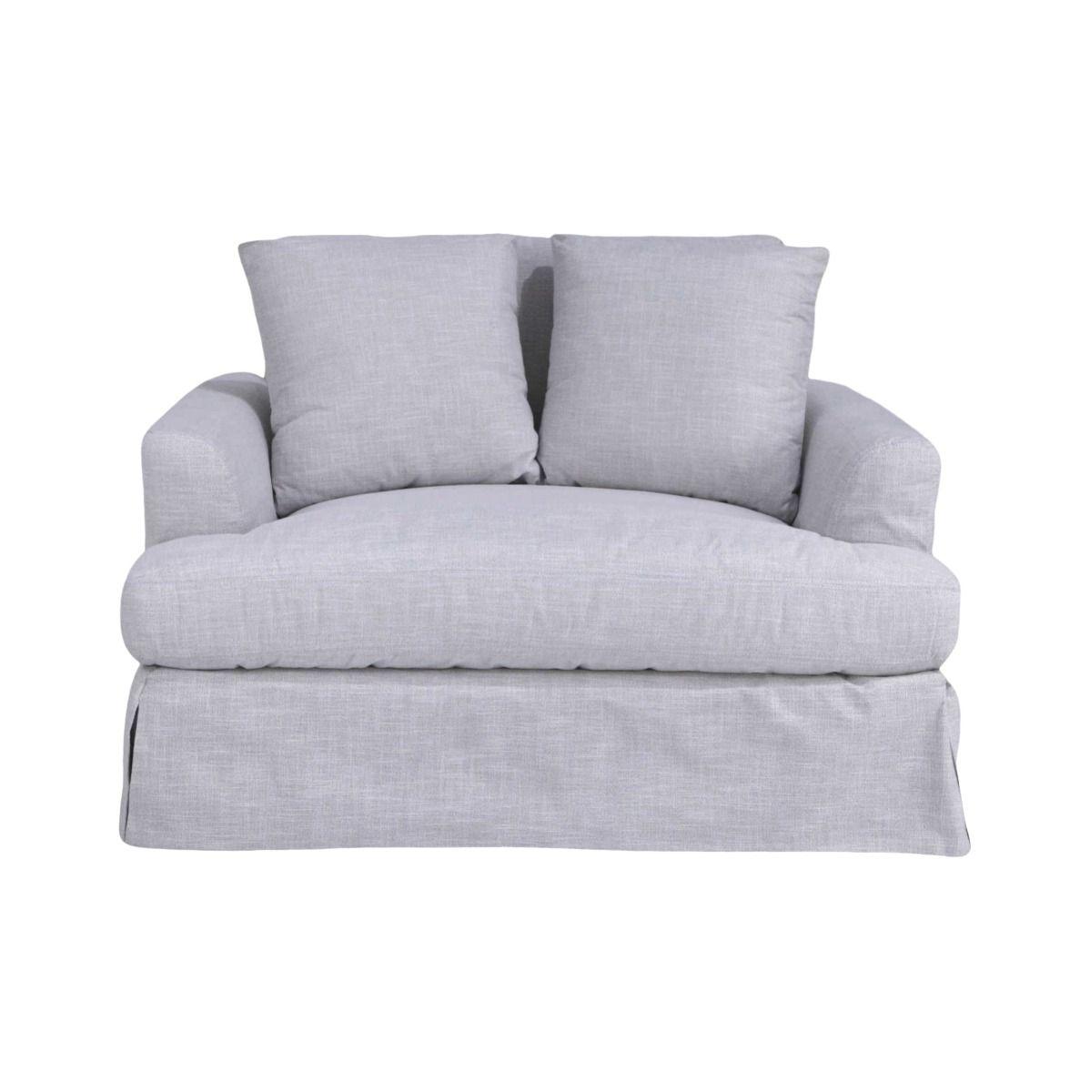 CORDELIA 1.5-SEATER XL HAMPTON STYLE ARMCHAIR IN GLACIER - MyChocolateWood