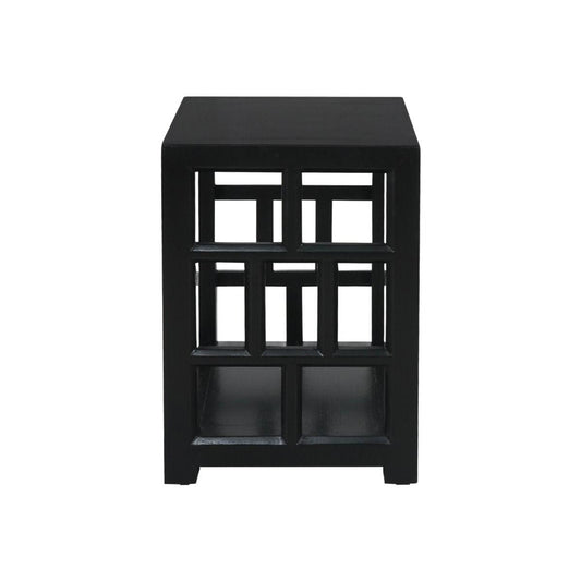 FABRIZIO SIDE/LAMP TABLE IN BLACK - MyChocolateWood