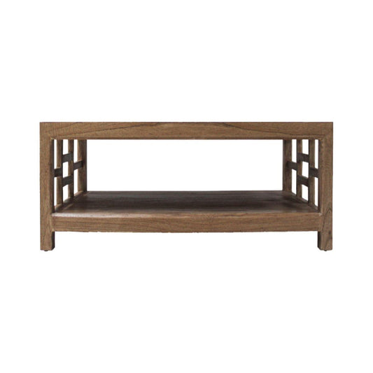 FABRIZIO MINDI WOOD COFFEE TABLE IN MINDI BROWN - MyChocolateWood