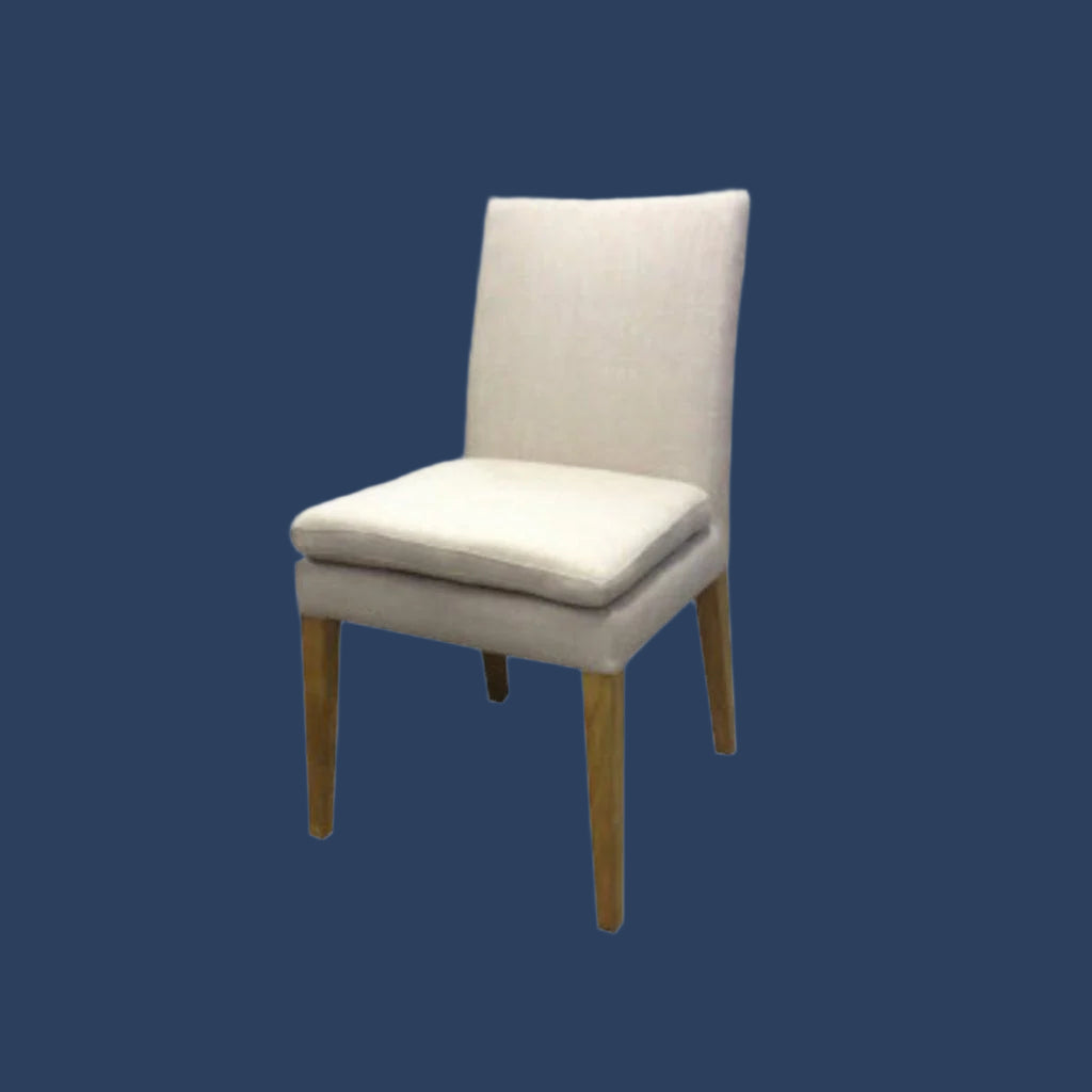 LEONARDO FABRIC CHAIR IN FLAXEEN - MyChocolateWood