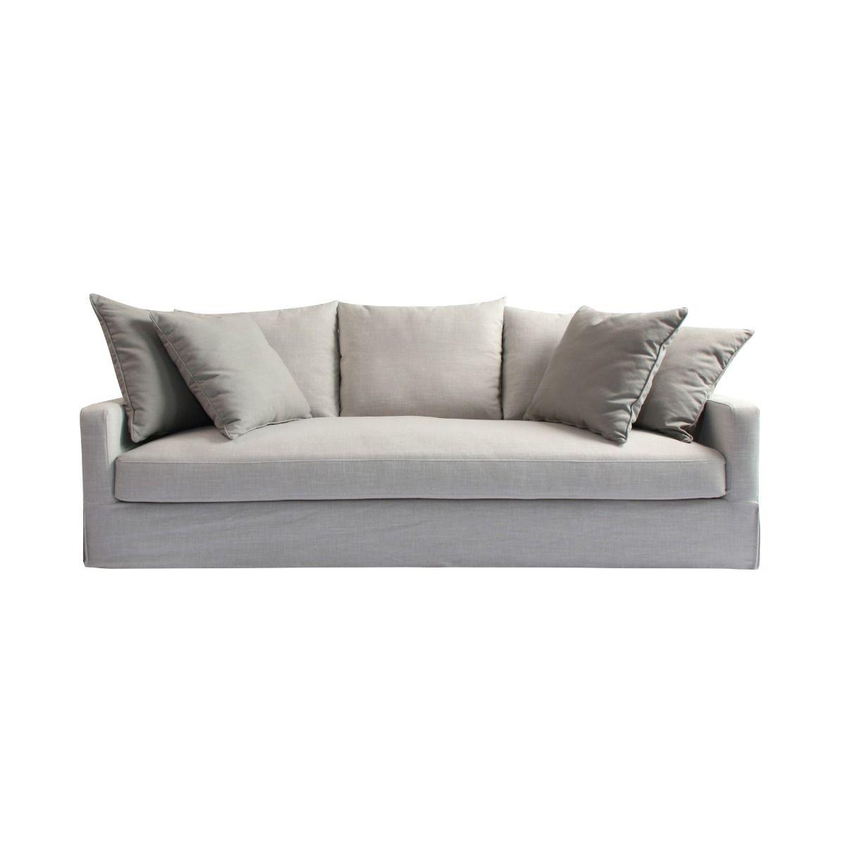 MOANA 3-SEATER HAMPTON STYLE SOFA IN BARLEY - MyChocolateWood