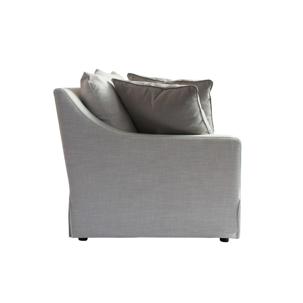 MOANA 3-SEATER HAMPTON STYLE SOFA IN BARLEY - MyChocolateWood