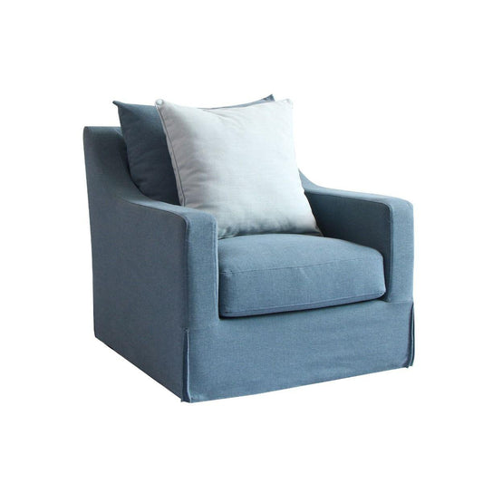 MOANA HAMPTON STYLE ARMCHAIR IN MARINE - MyChocolateWood
