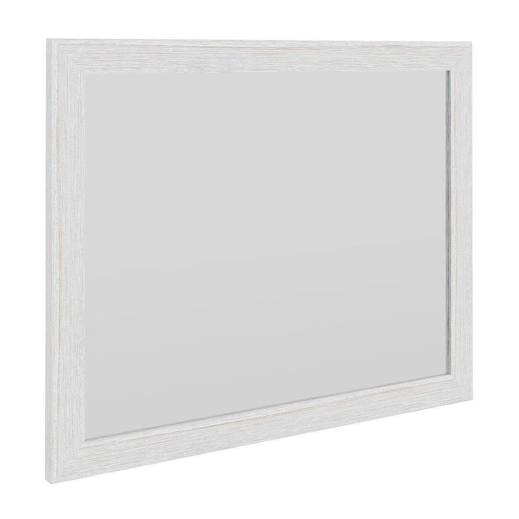 MANLY 6 DRAWER DRESSER IN BRUSHED WHITEWASH + MIRROR 132CM