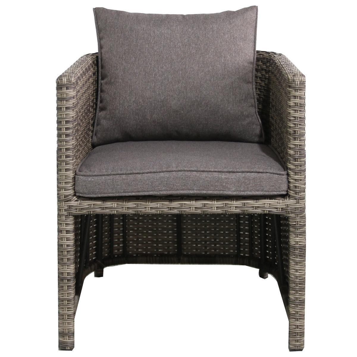 MARIELLA 5 PIECE WICKER BALCONY DINING SET 120CM