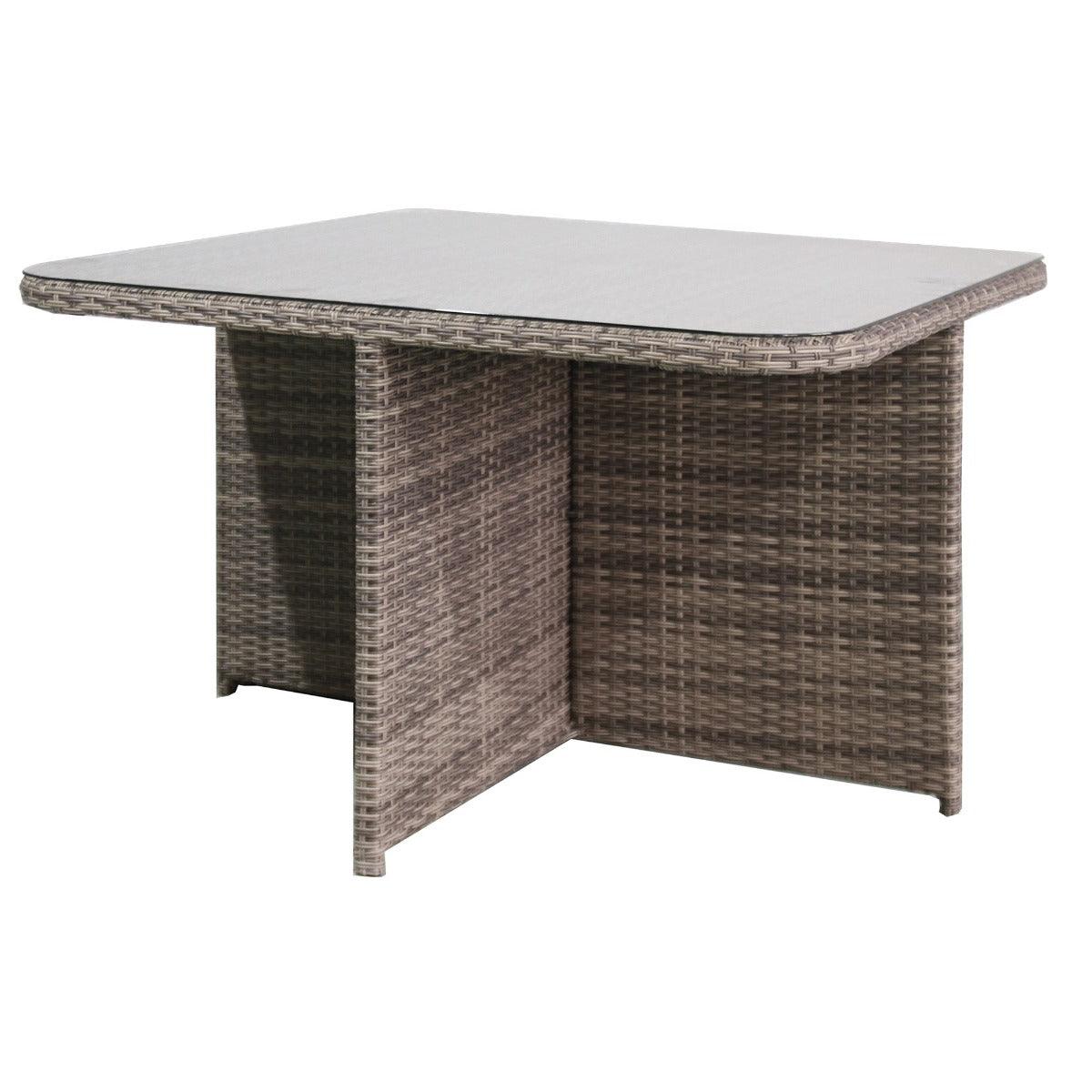 MARIELLA 5 PIECE WICKER BALCONY DINING SET 120CM