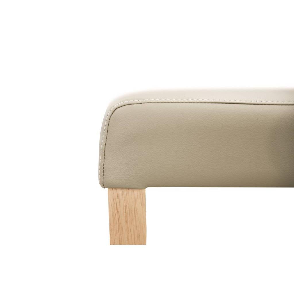 VALANCE MEDI SILVER PU DINING CHAIR WITH NATURAL LEGS IN TASSIE OAK - MyChocolateWood