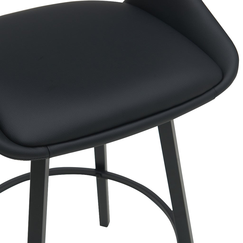DINO PU BAR CHAIR IN LIGHT BLACK